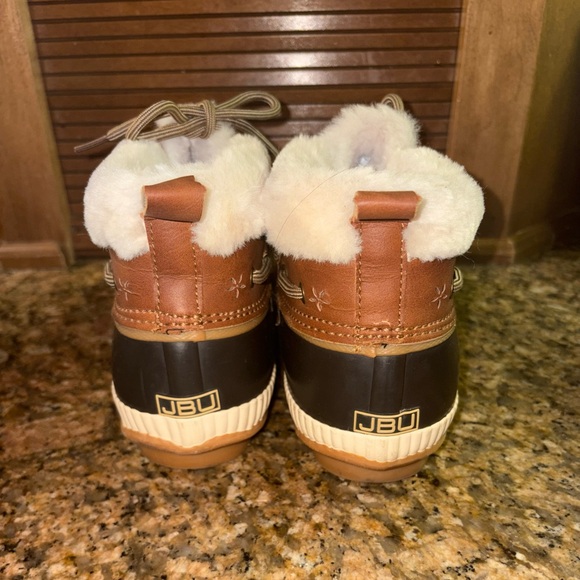 MARINA Two-Tone Ankle Boots with Cozy Fur - Picture 4 of 8